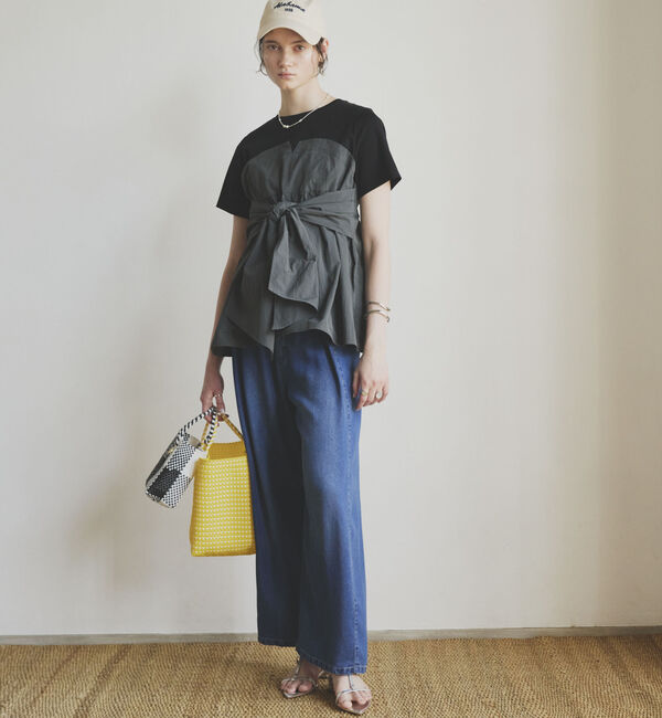 Doux archives「カットドッキングペプラムトップス」|Tシャツ・カットソー|