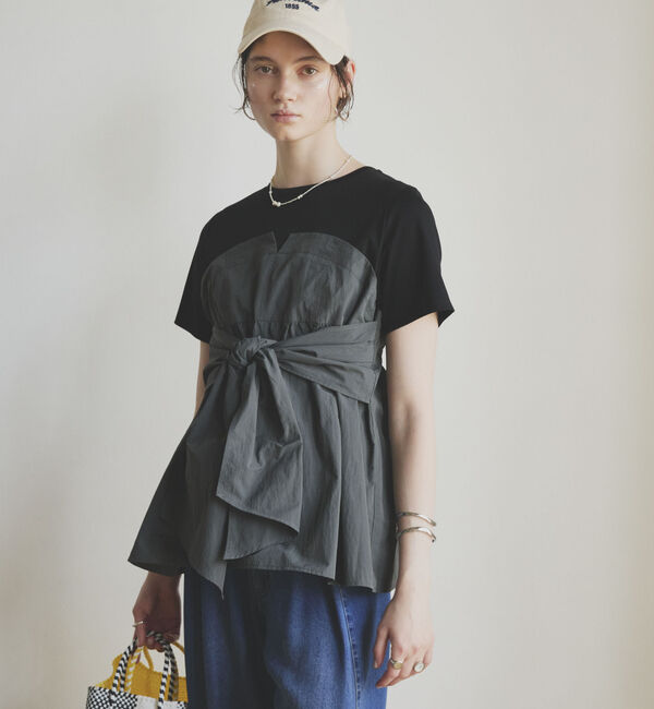 Doux archives「カットドッキングペプラムトップス」|Tシャツ・カットソー|