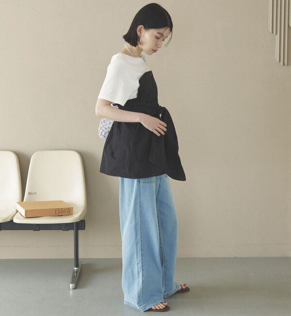 Doux archives「カットドッキングペプラムトップス」|Tシャツ・カットソー|