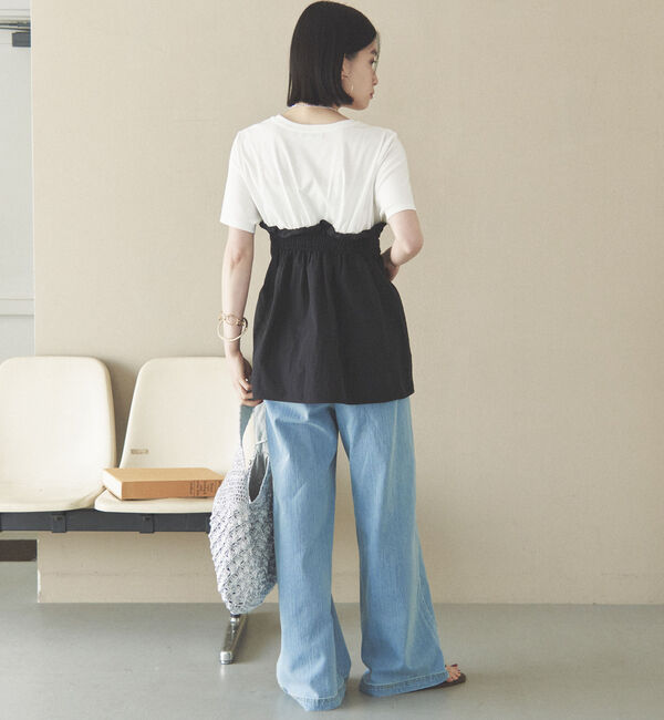 Doux archives「カットドッキングペプラムトップス」|Tシャツ・カットソー|