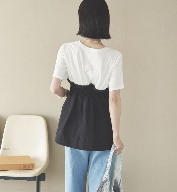 Doux archives「カットドッキングペプラムトップス」|Tシャツ・カットソー|