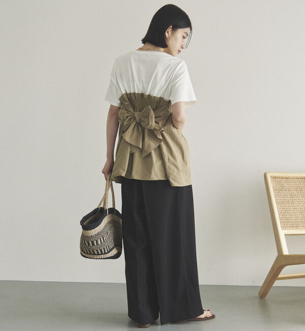 Doux archives「カットドッキングペプラムトップス」|Tシャツ・カットソー|