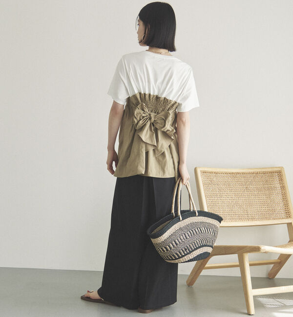 Doux archives「カットドッキングペプラムトップス」|Tシャツ・カットソー|