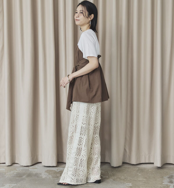 Doux archives「カットドッキングペプラムトップス」|Tシャツ・カットソー|