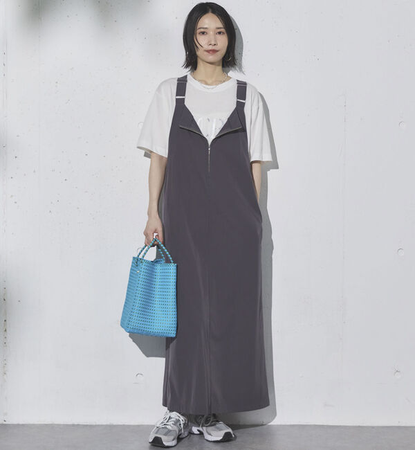 Doux archives「ＵＶ・接触冷感ウォッシャブルフロントＺＩＰジャンスカ」|ジャンパースカート|