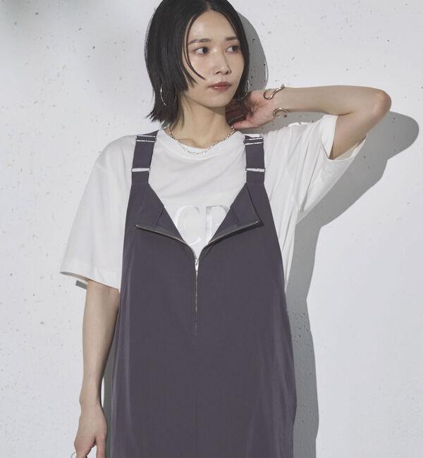 Doux archives「ＵＶ・接触冷感ウォッシャブルフロントＺＩＰジャンスカ」|ジャンパースカート|