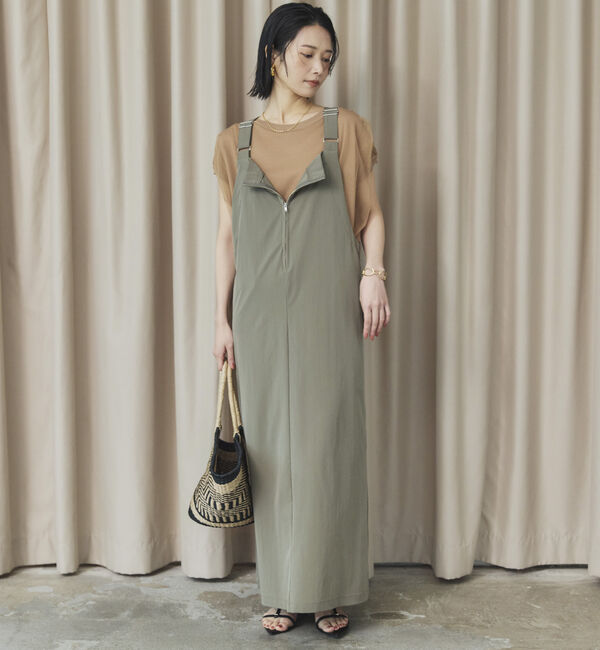 Doux archives「ＵＶ・接触冷感ウォッシャブルフロントＺＩＰジャンスカ」|ジャンパースカート|