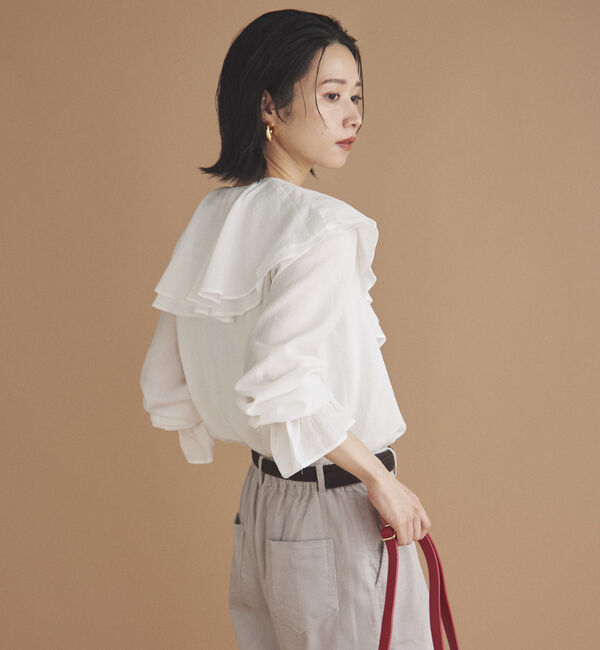 Doux archives「キャンディースリーブフリルブラウス」|シャツ・ブラウス|