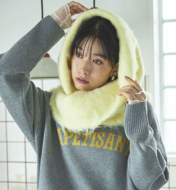 Doux archives「シャギーニットマフラー」|バンダナ・スカーフ|