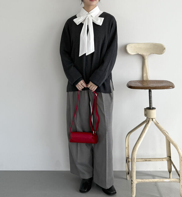 Doux archives「ボウタイ取り外しシャツ」|シャツ・ブラウス|