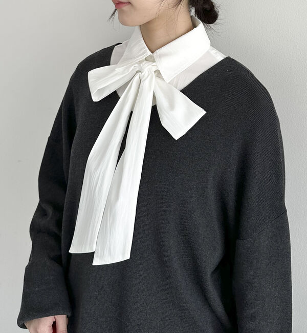 Doux archives「ボウタイ取り外しシャツ」|シャツ・ブラウス|
