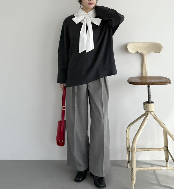 Doux archives「ボウタイ取り外しシャツ」|シャツ・ブラウス|