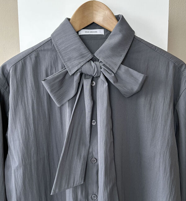 Doux archives「ボウタイ取り外しシャツ」|シャツ・ブラウス|