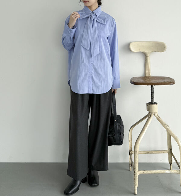 Doux archives「ボウタイ取り外しシャツ」|シャツ・ブラウス|