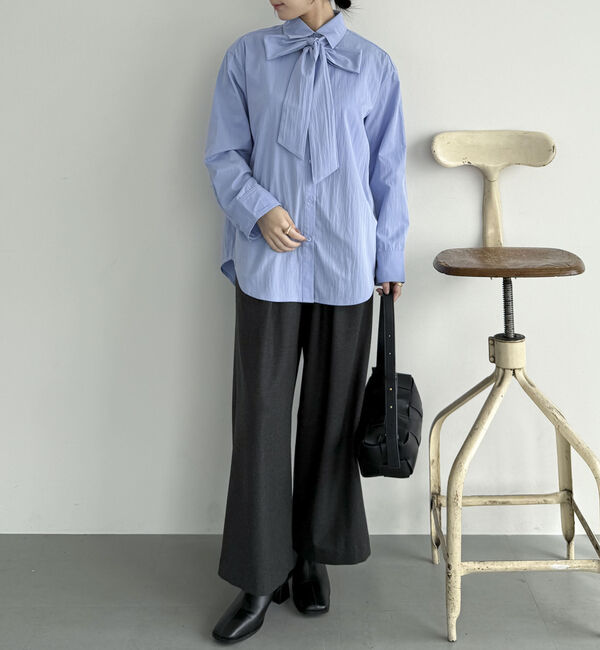 Doux archives「ボウタイ取り外しシャツ」|シャツ・ブラウス|