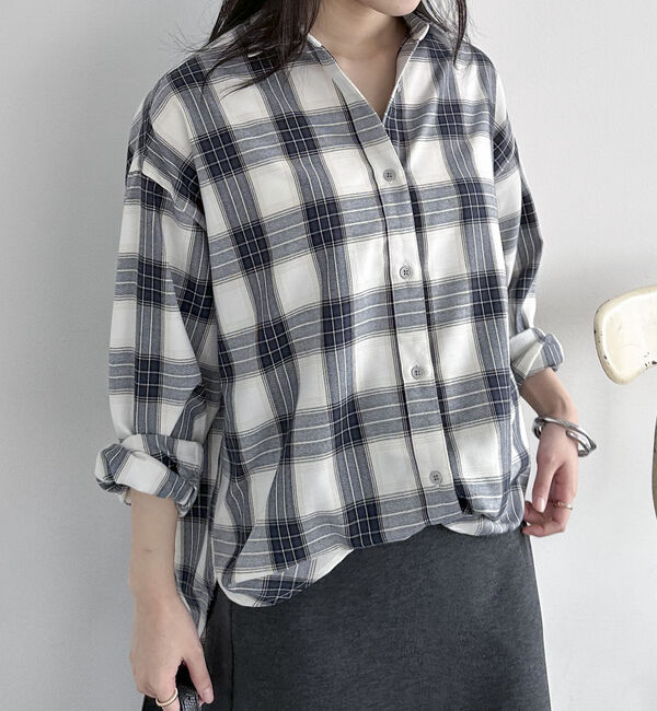 Doux archives「チェックシャツ」|シャツ・ブラウス|IVORY