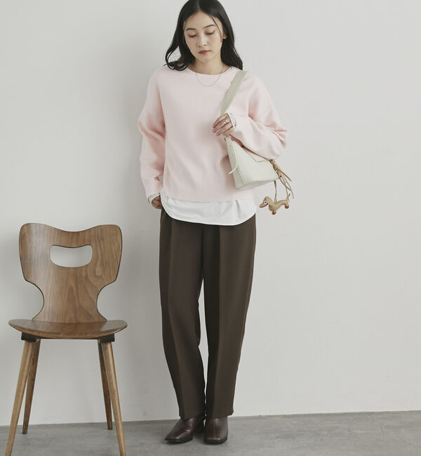 Doux archives「袖レースラウンドロンＴｅｅ」|Tシャツ・カットソー|