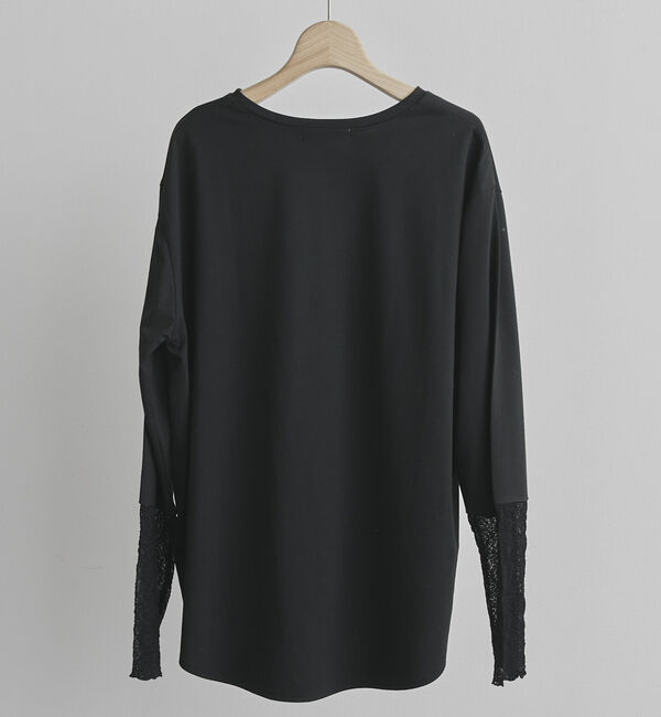 Doux archives「袖レースラウンドロンＴｅｅ」|Tシャツ・カットソー|