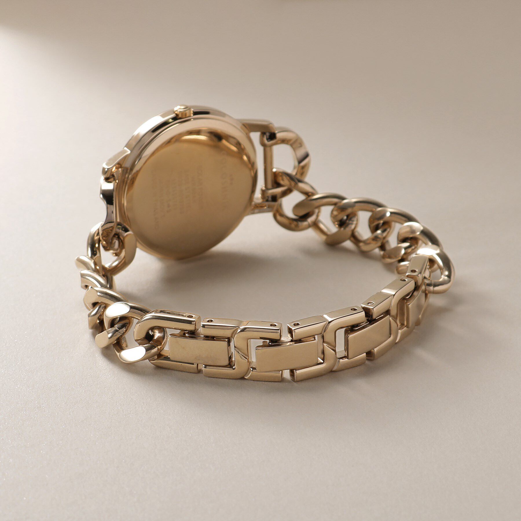 COCOSHNIK「RGラウンドチェーンベルト ウォッチ（ホワイトマット）」|腕時計|