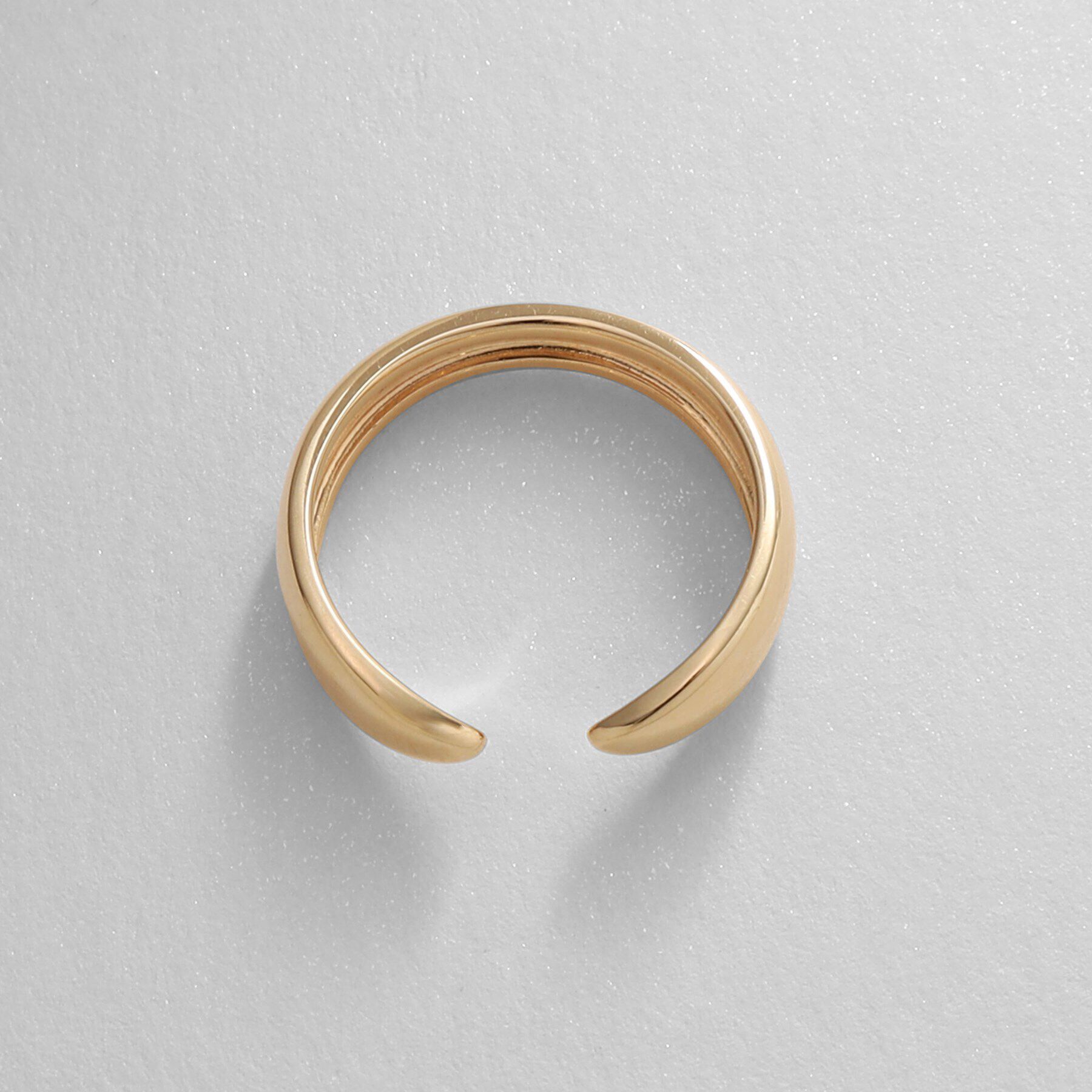 COCOSHNIK「K10ポインテッドシェイプオープン リング」|リング|