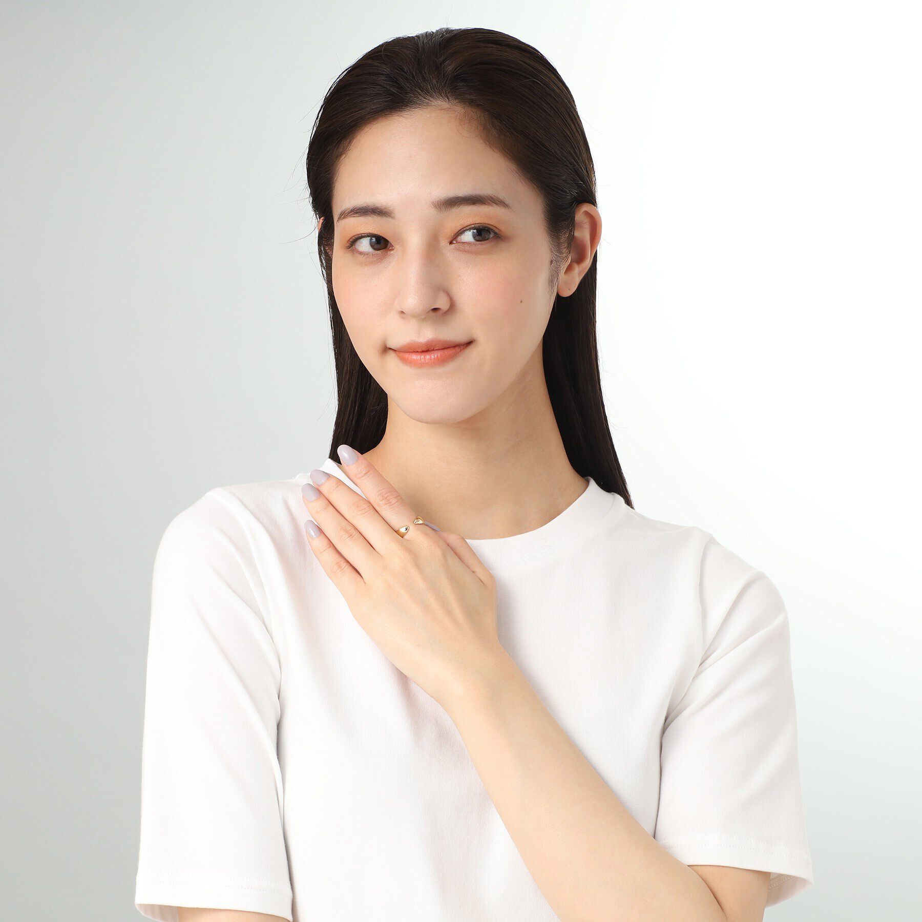 COCOSHNIK「K10ポインテッドシェイプオープン リング」|リング|