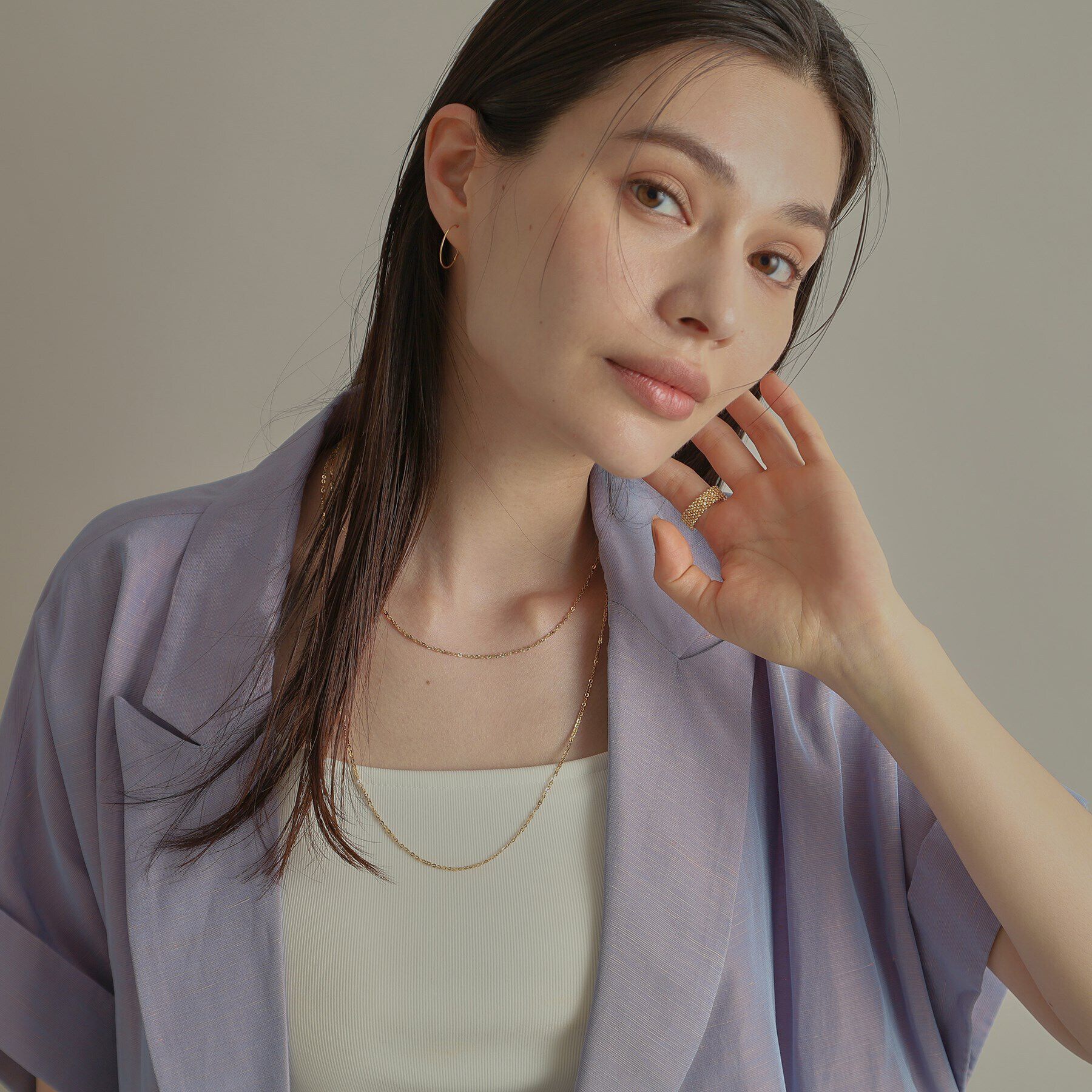 COCOSHNIK「K18ハニーカットボールオープン リング太」|リング|