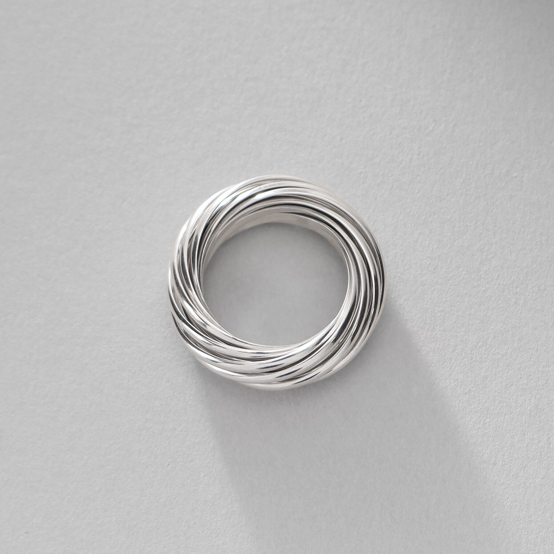 COCOSHNIK ONKITSCH「シルバー バンドリング 16レイヤーズ」|リング|