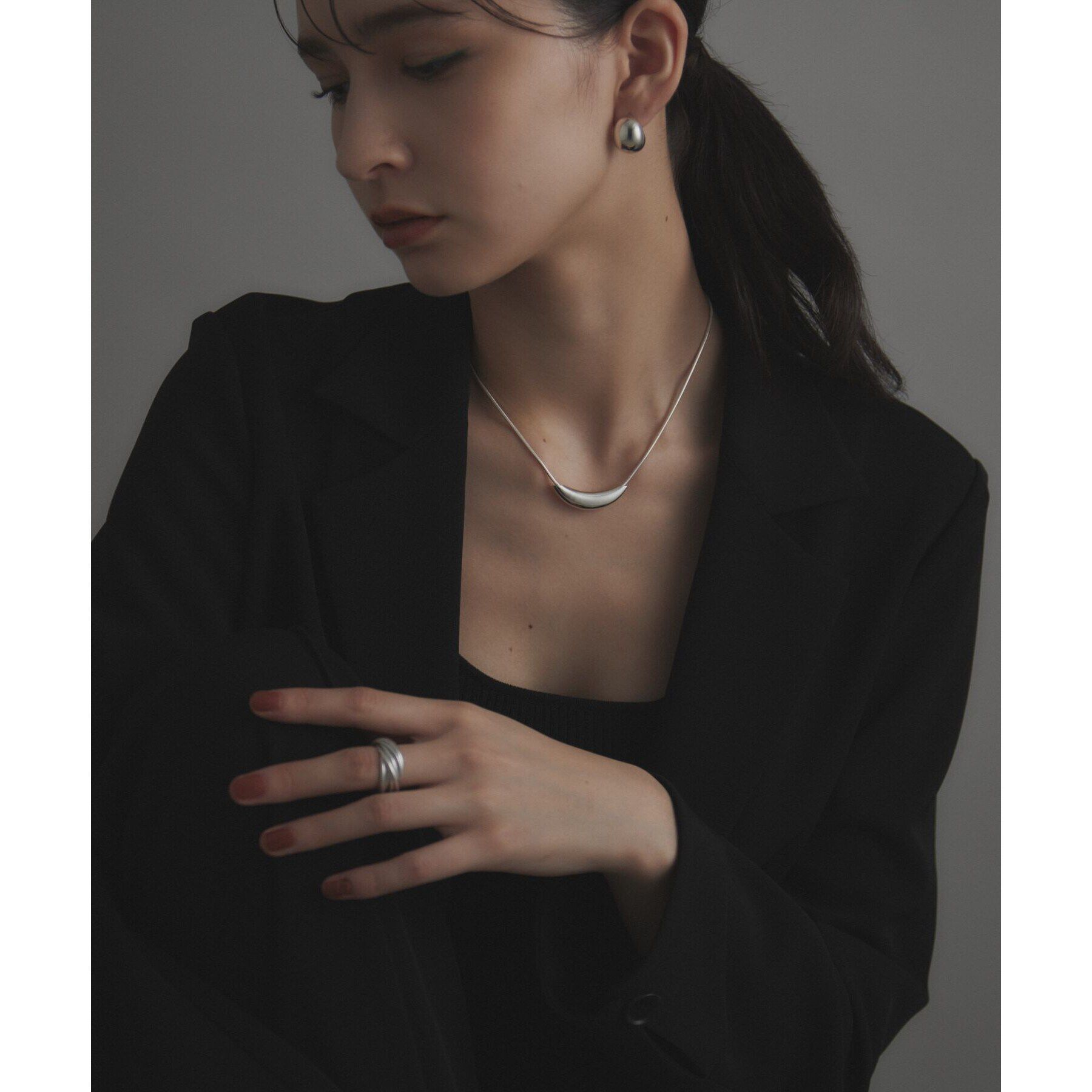 COCOSHNIK ONKITSCH「シルバー バンドリング 16レイヤーズ」|リング|