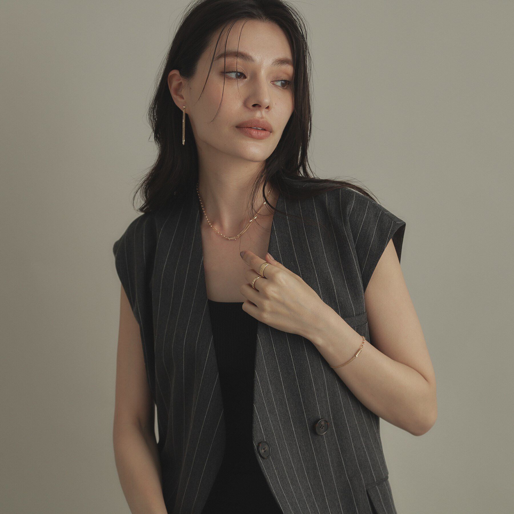 COCOSHNIK「K10クォーツ キヘイセパレート ブレスレット」|ブレスレット・バングル|