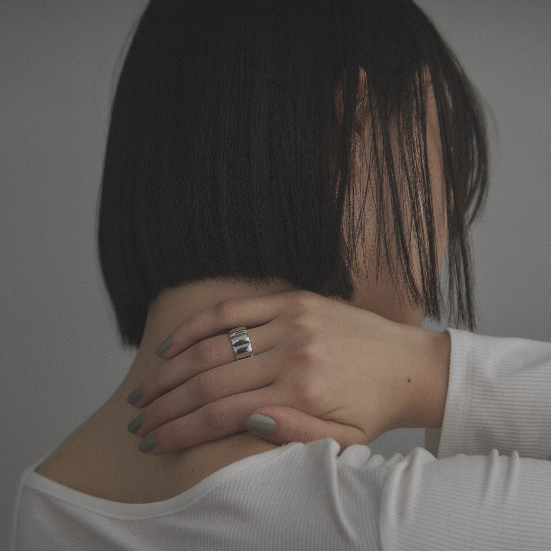 COCOSHNIK ONKITSCH「シルバー グルーヴリング」|リング|