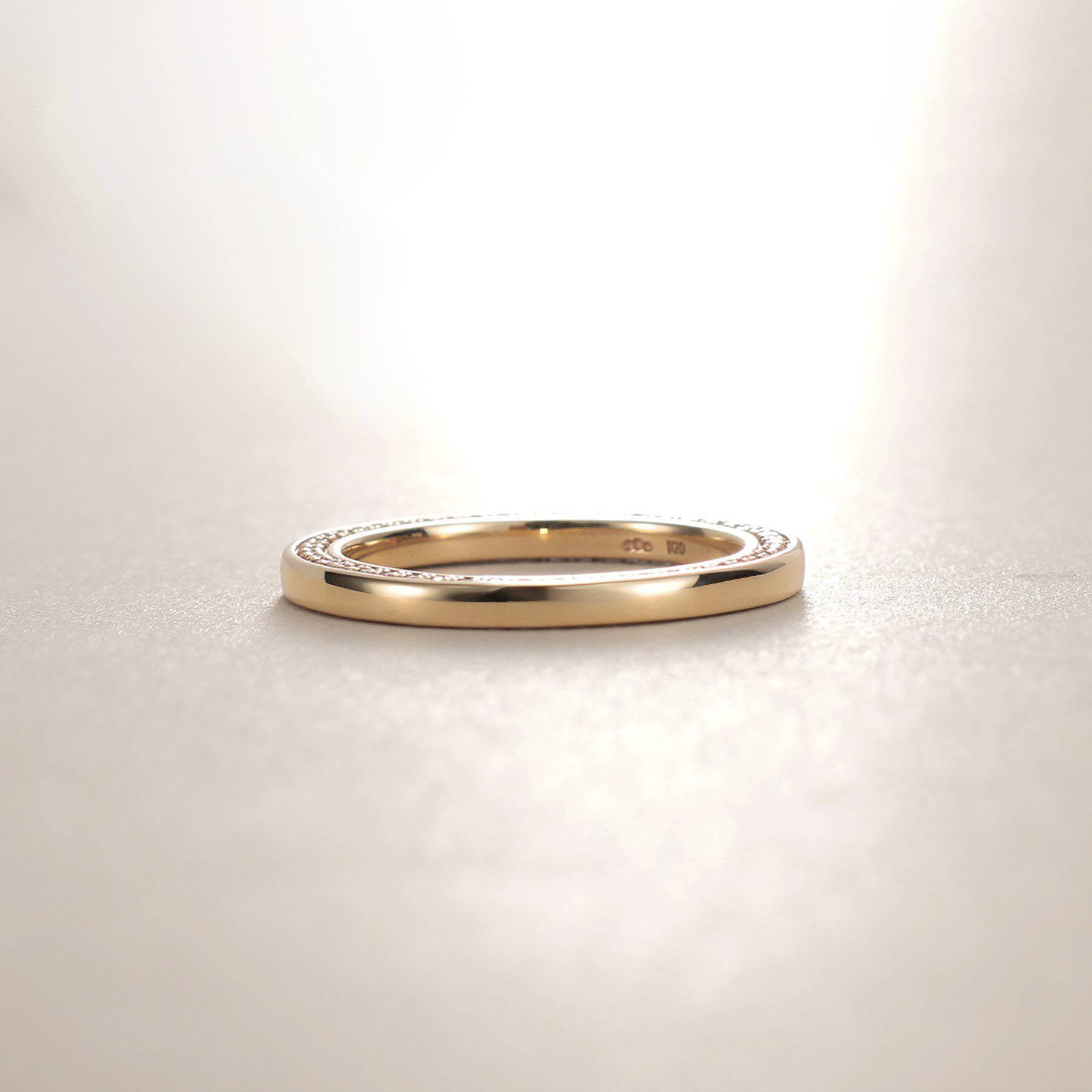 COCOSHNIK「K10ダイヤモンド サイドダイヤリング」|リング|