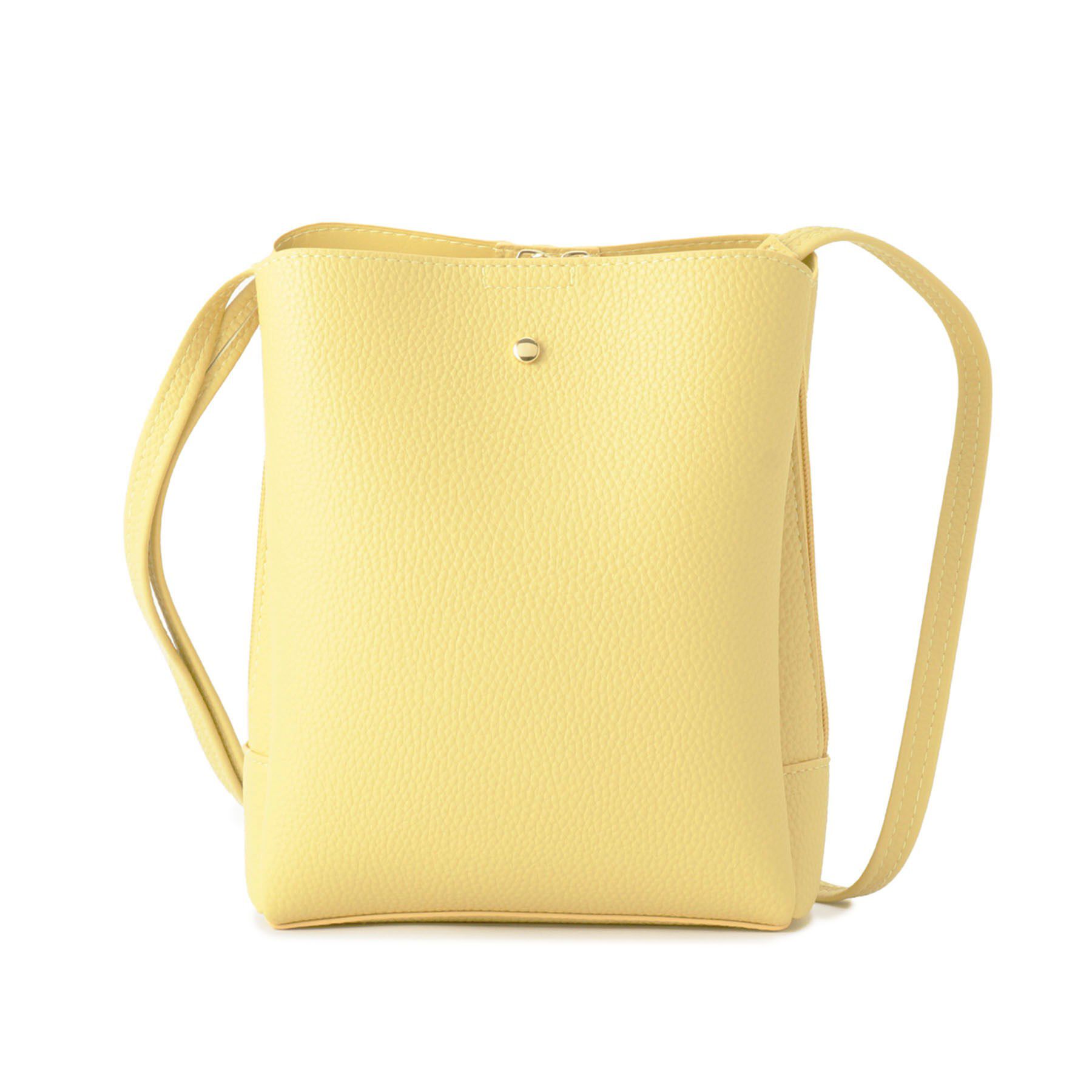 SHOO･LA･RUE「【軽量】ふわっと軽い 3層ショルダーバッグ」|ショルダー・メッセンジャー|イエロー(031)