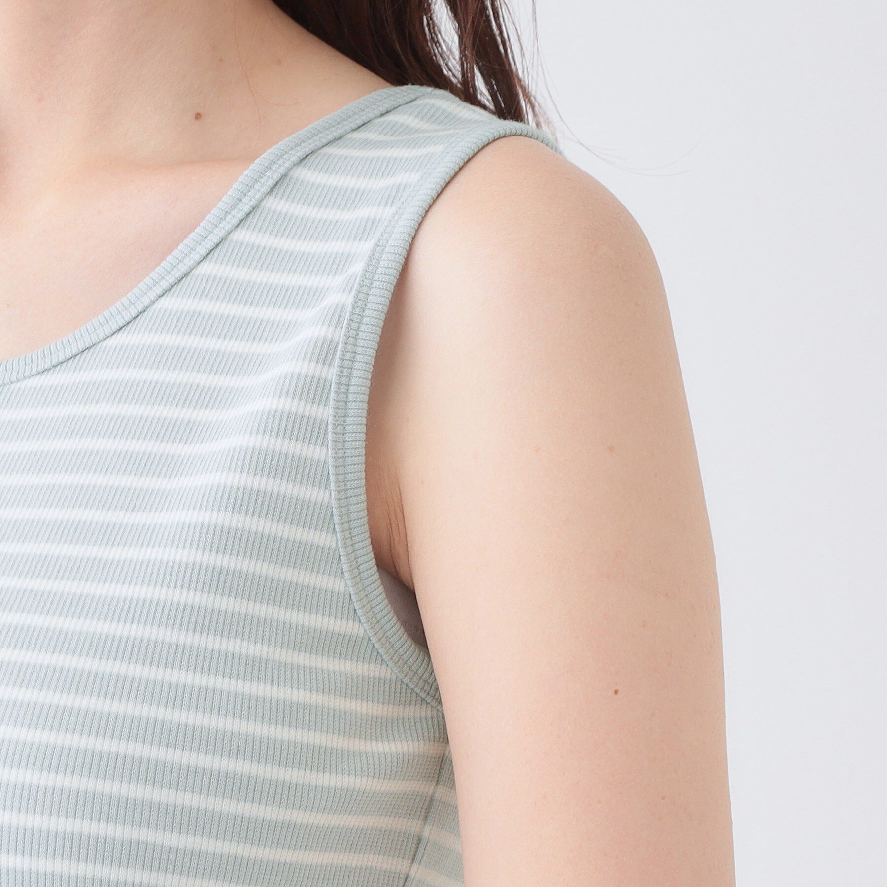 SHOO･LA･RUE「【洗える/S-LL】色違いで揃えたい テレコリブタンクトップ」|キャミソール|