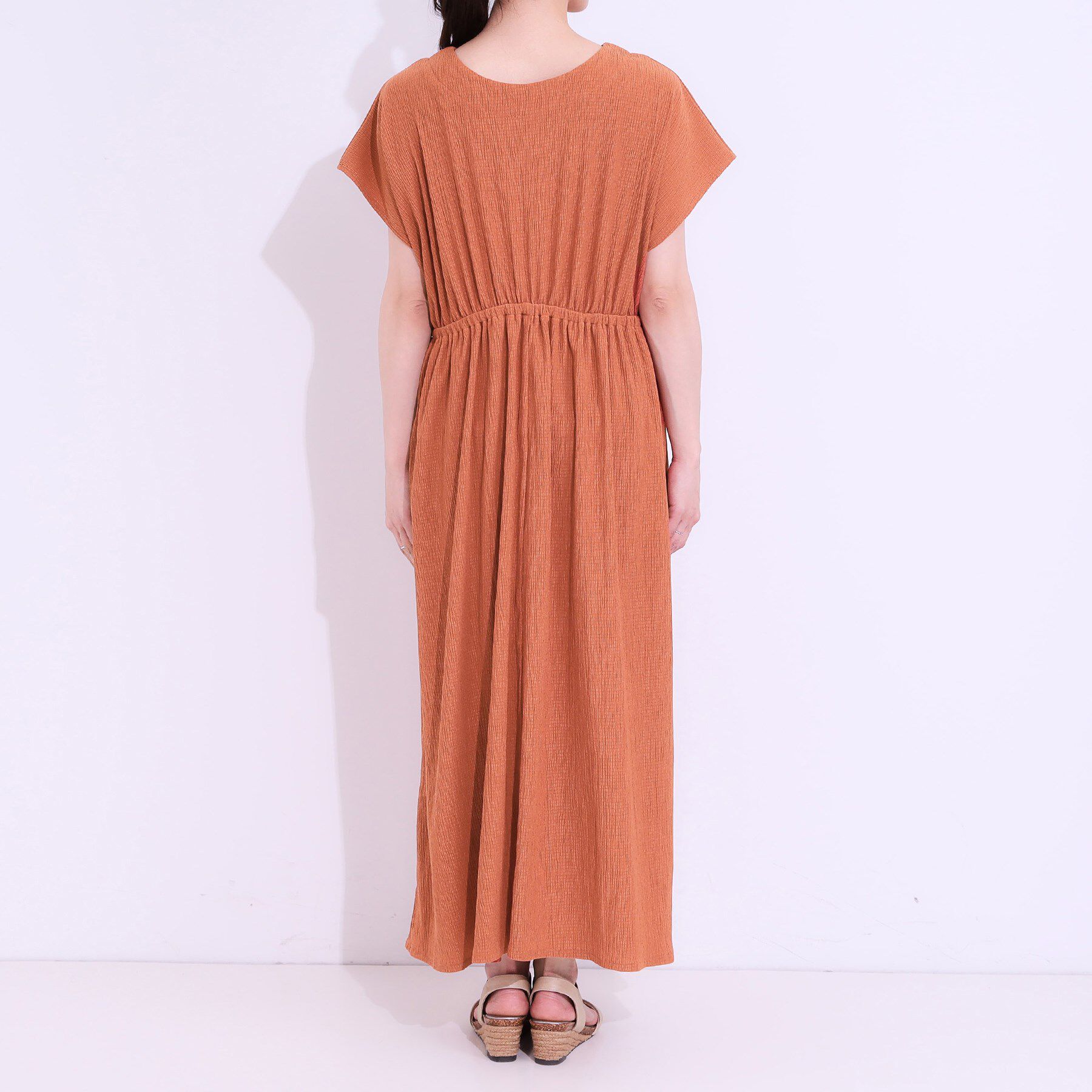 SHOO･LA･RUE「【前後2WAY】さらりと大人上品に 楊柳フレンチワンピース」|ワンピース|