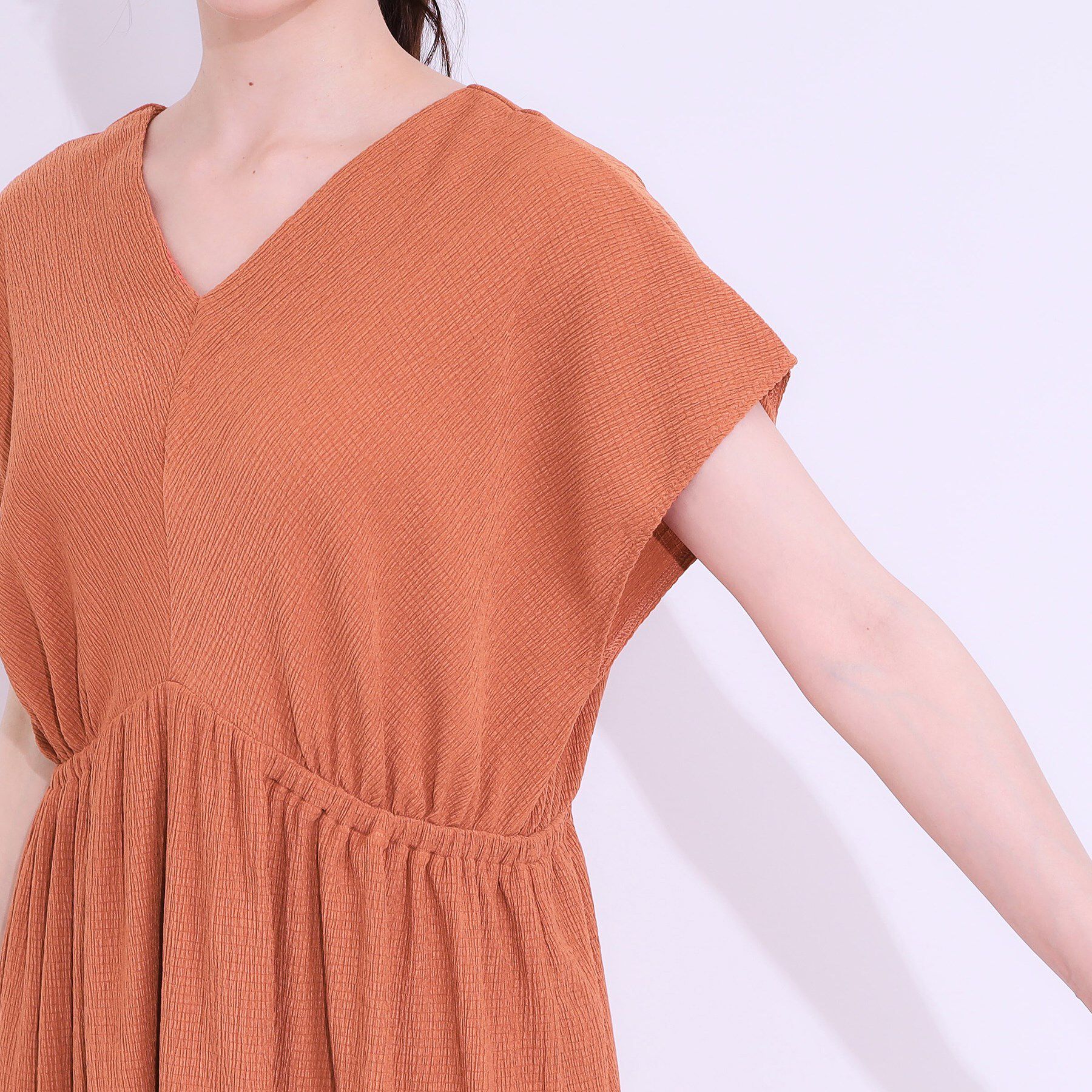 SHOO･LA･RUE「【前後2WAY】さらりと大人上品に 楊柳フレンチワンピース」|ワンピース|