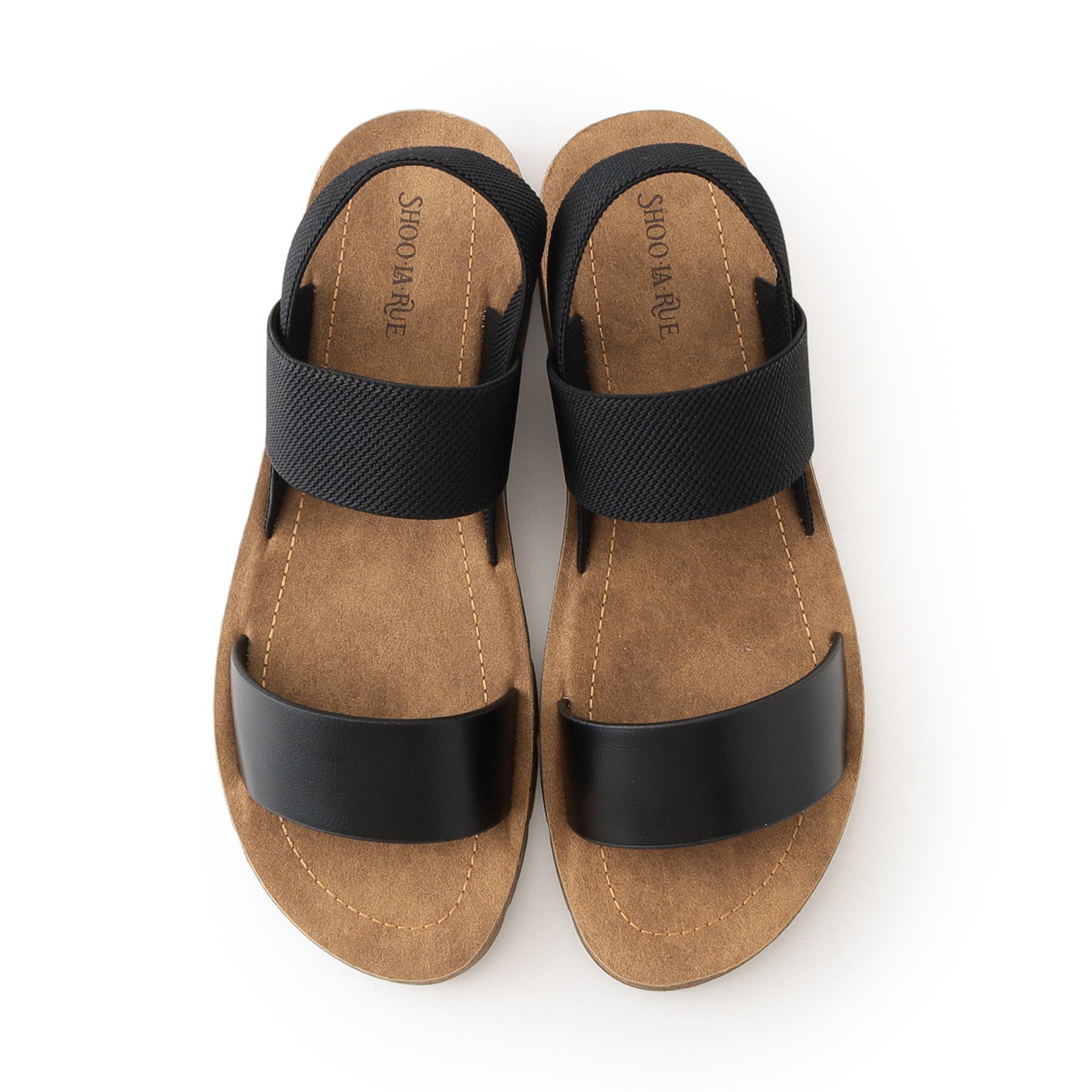 SHOO･LA･RUE「アンクルゴムフラットサンダル」|サンダル|