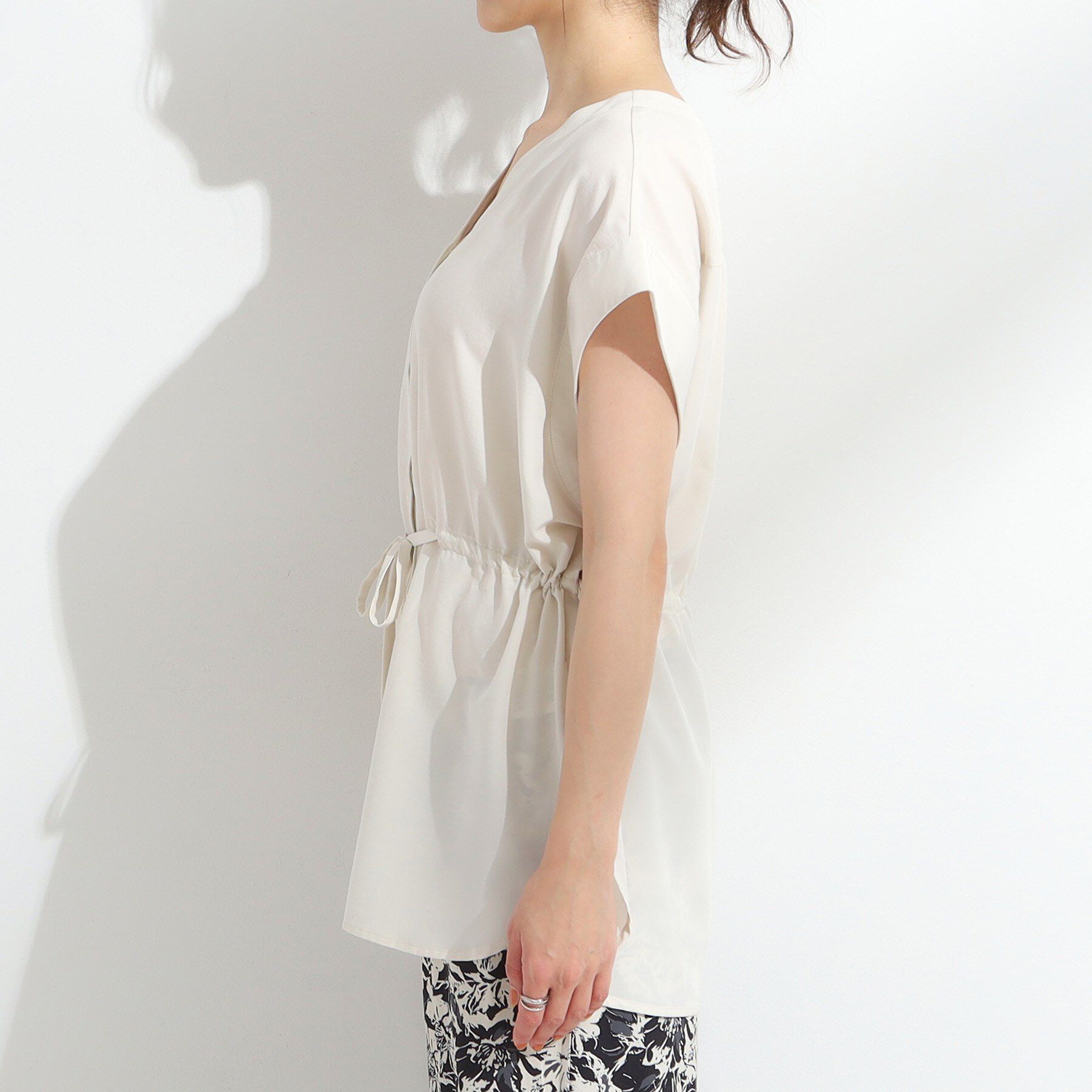 SHOO･LA･RUE「【S-LL】シルエットが変えられる サファリシャツ」|シャツ・ブラウス|