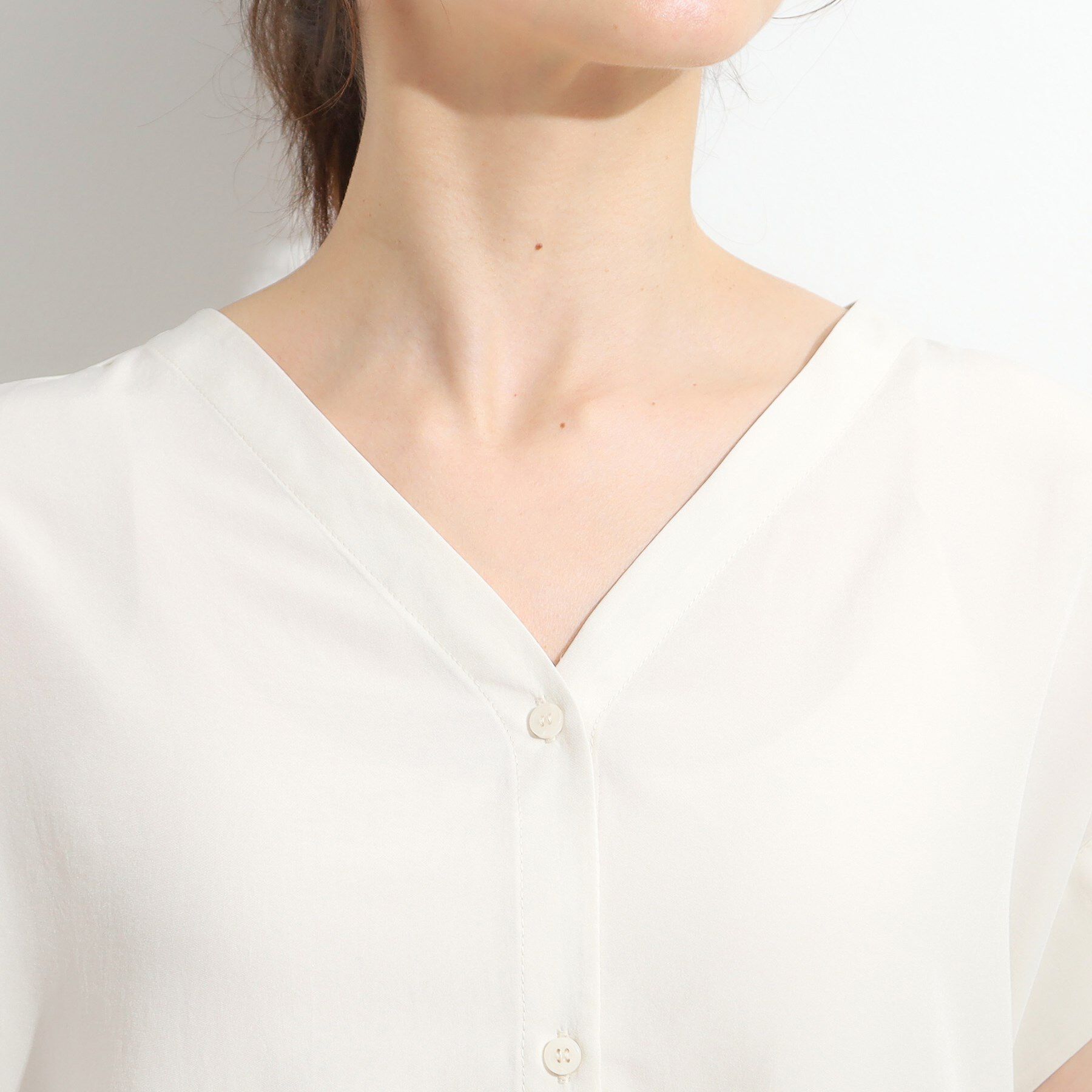 SHOO･LA･RUE「【S-LL】シルエットが変えられる サファリシャツ」|シャツ・ブラウス|