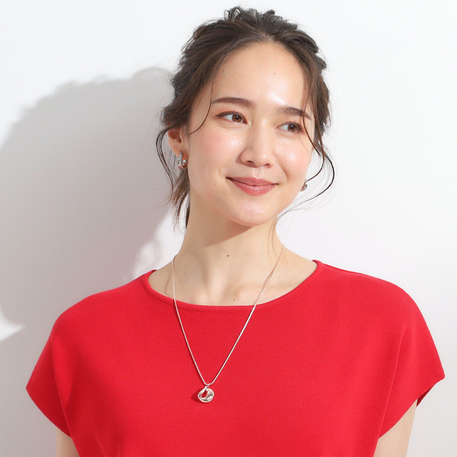 SHOO･LA･RUE「【2WAY】変形ドロップメタルネックレス」|ネックレス|