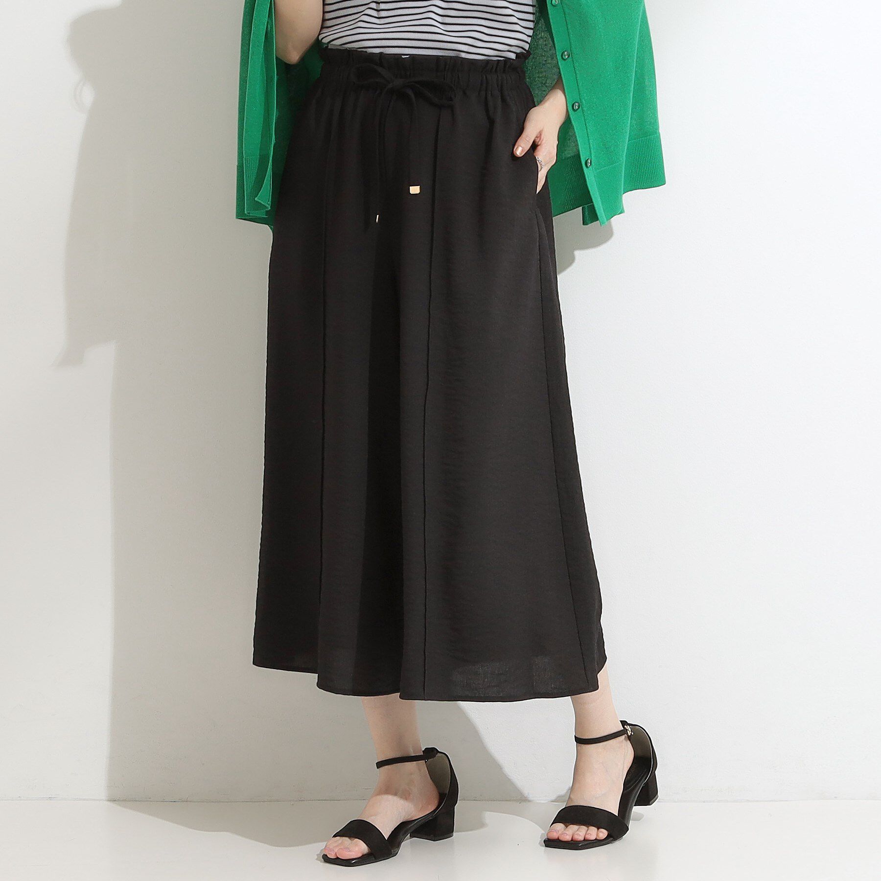 SHOO･LA･RUE「【S-LL/ひんやり】さらっとタッチできれい見え ピンタックスカーチョ」|その他|