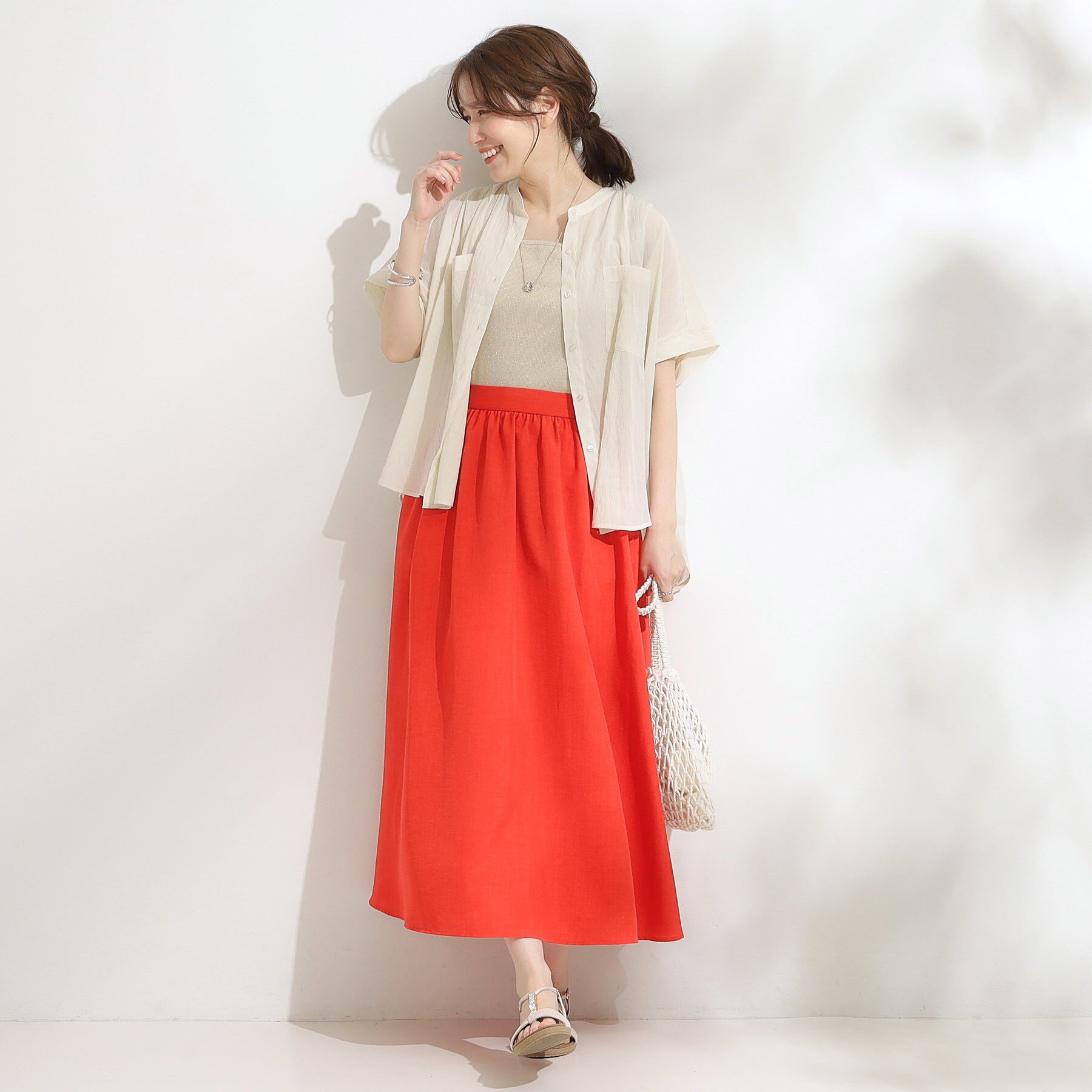 SHOO･LA･RUE「【高レビュー/着丈選べる】華やかさをプラスする アソートロングスカート」|スカート|