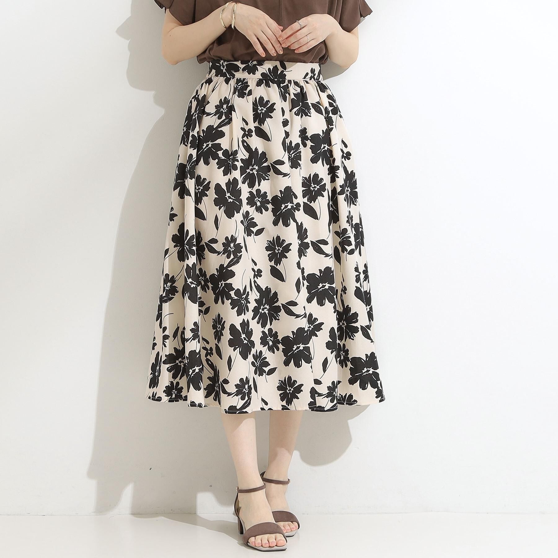 SHOO･LA･RUE「【高レビュー/着丈選べる】華やかさをプラスする アソートロングスカート」|スカート|