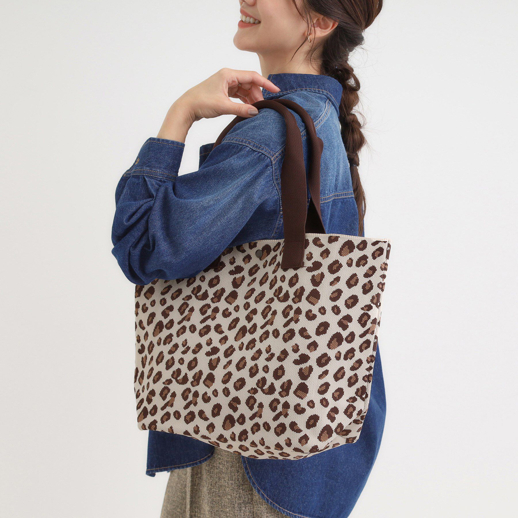 SHOO･LA･RUE「ニットトートバッグ」|トートバッグ|ブラウン(643)