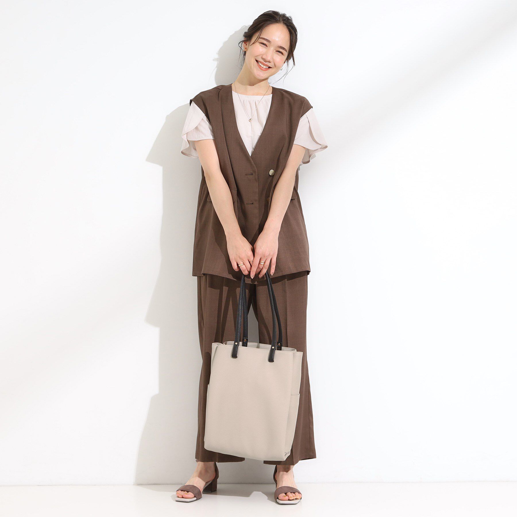 SHOO･LA･RUE「【A4】縦型収納トート」|トートバッグ|