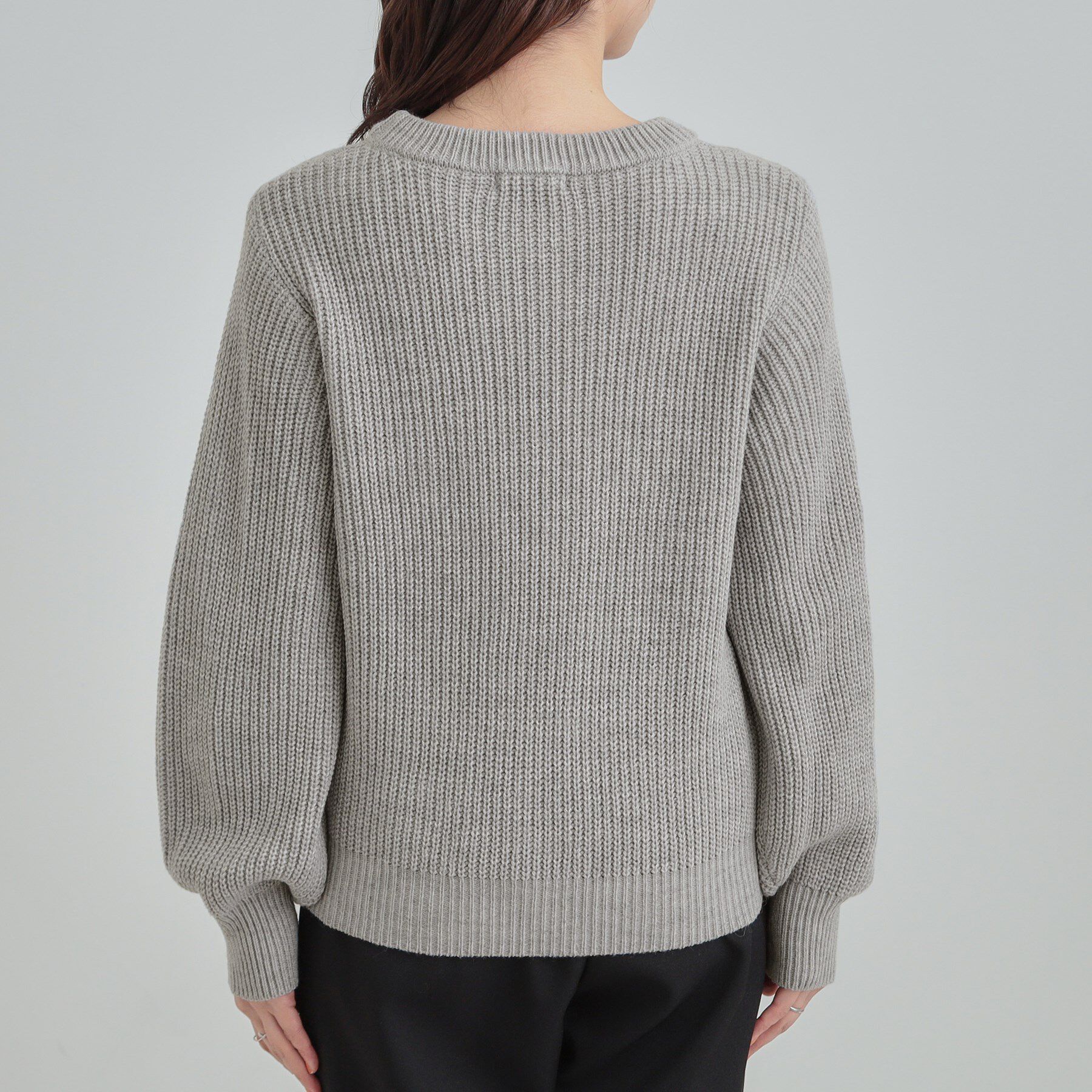 SHOO･LA･RUE「フェイクパールで上品見え ケーブルパール調ニット」|ニット・セーター|