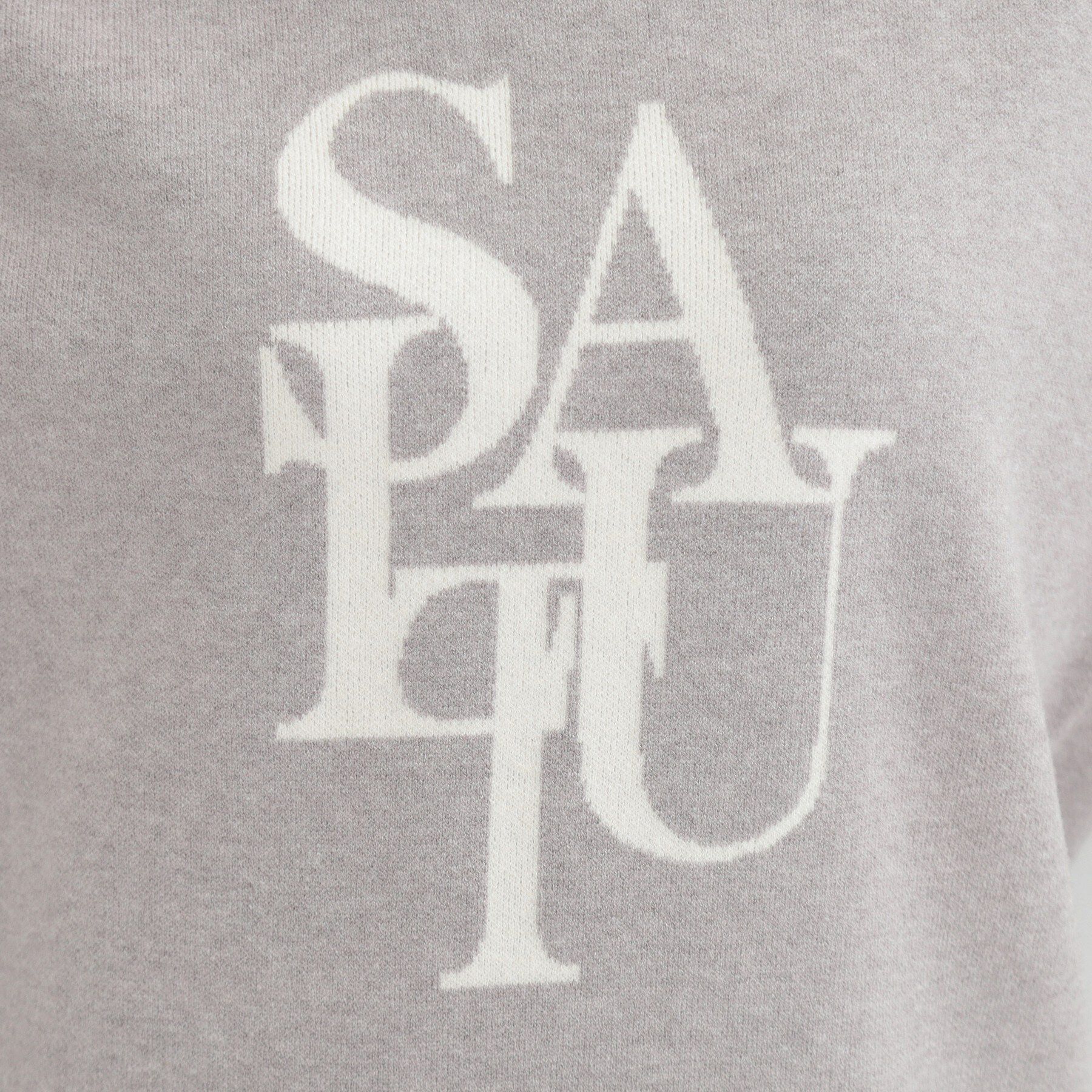 SHOO･LA･RUE「【S-LL/洗濯機可】もちもちタッチが心地よい スウェットライクロゴニット」|ニット・セーター|