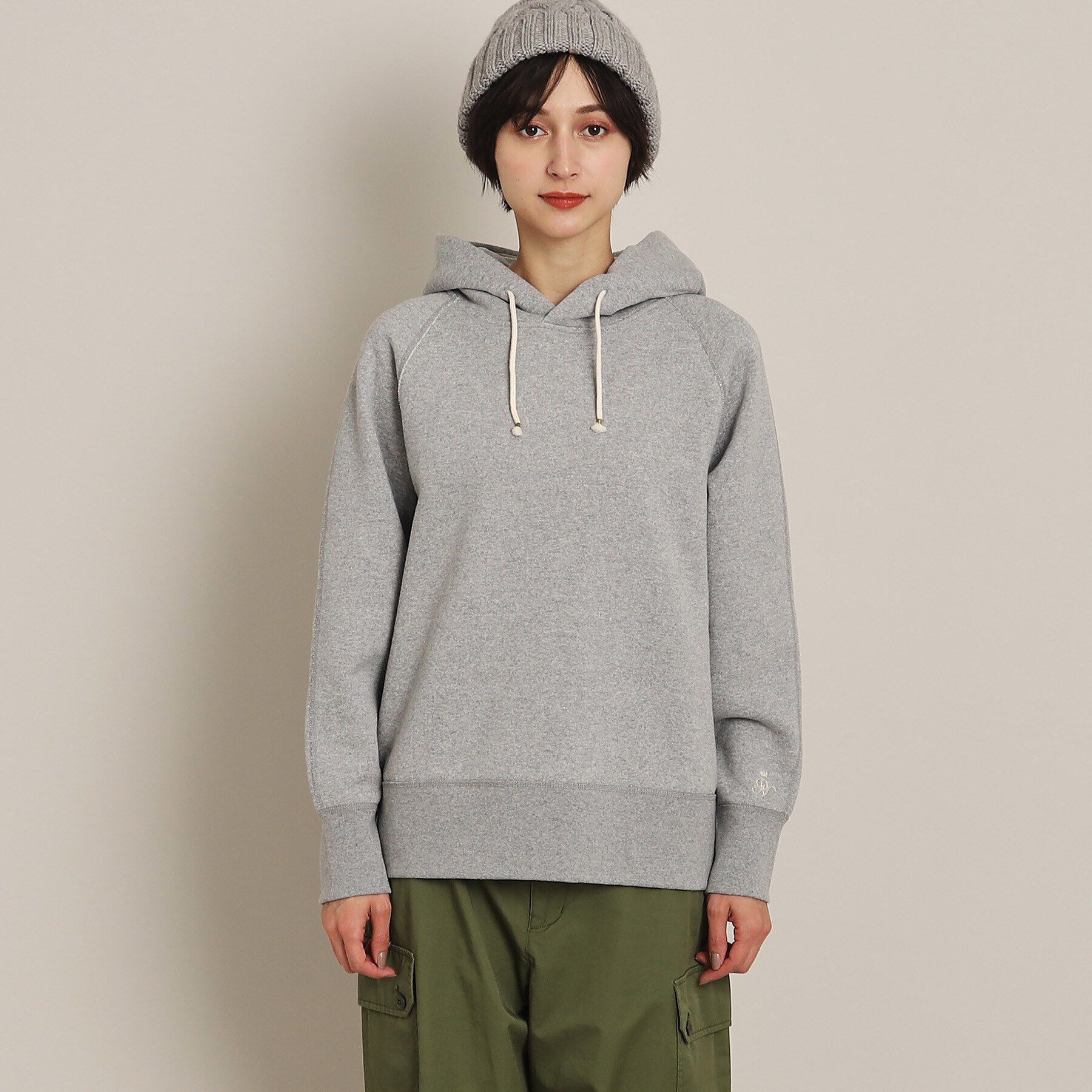 Dessin「【ユニセックス・日本製・洗える】吊り裏毛フーデッドスウェット」|パーカー|