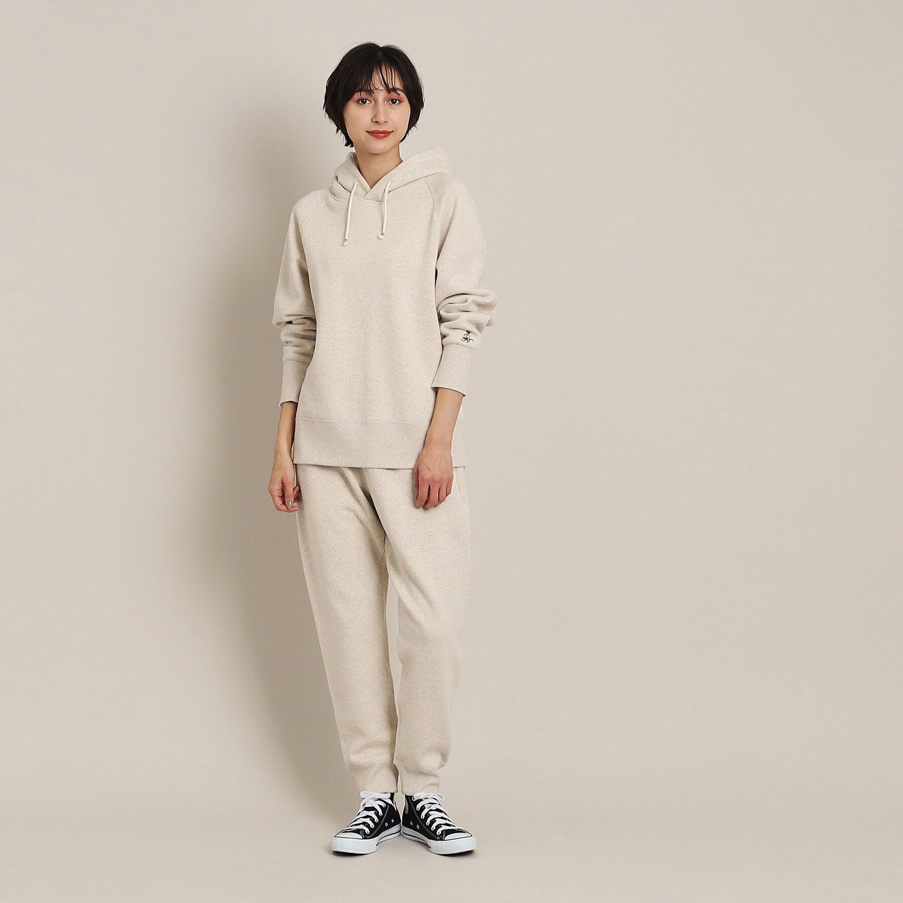 Dessin「【ユニセックス・日本製・洗える】吊り裏毛フーデッドスウェット」|パーカー|