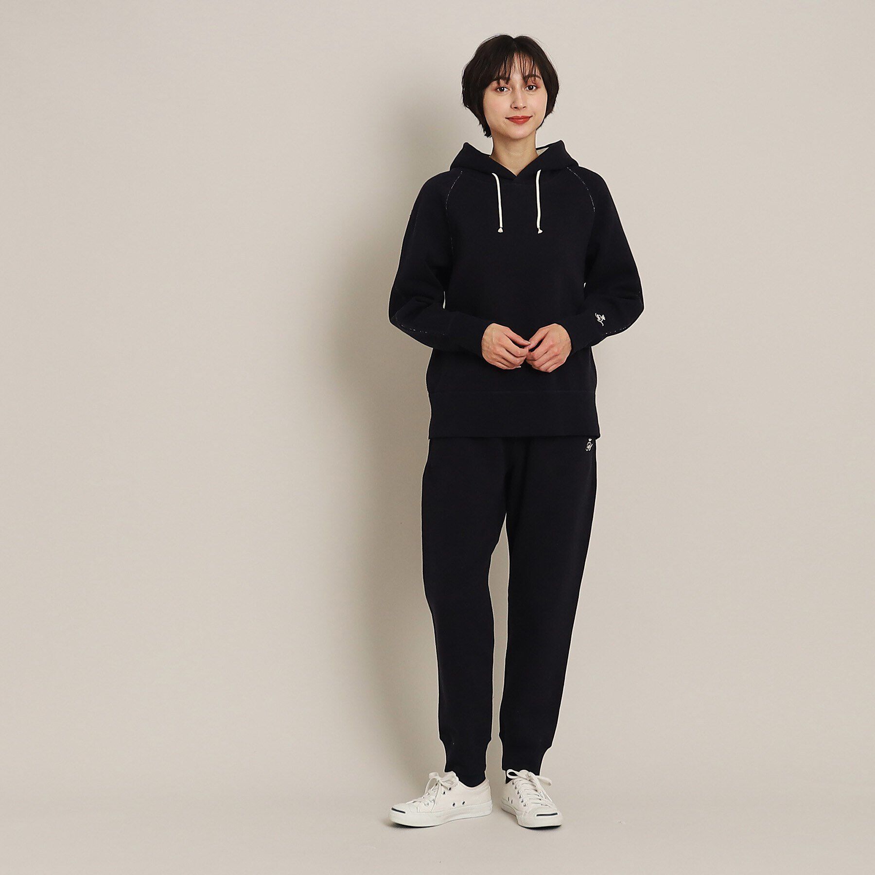 Dessin「【ユニセックス・日本製・洗える】吊り裏毛フーデッドスウェット」|パーカー|