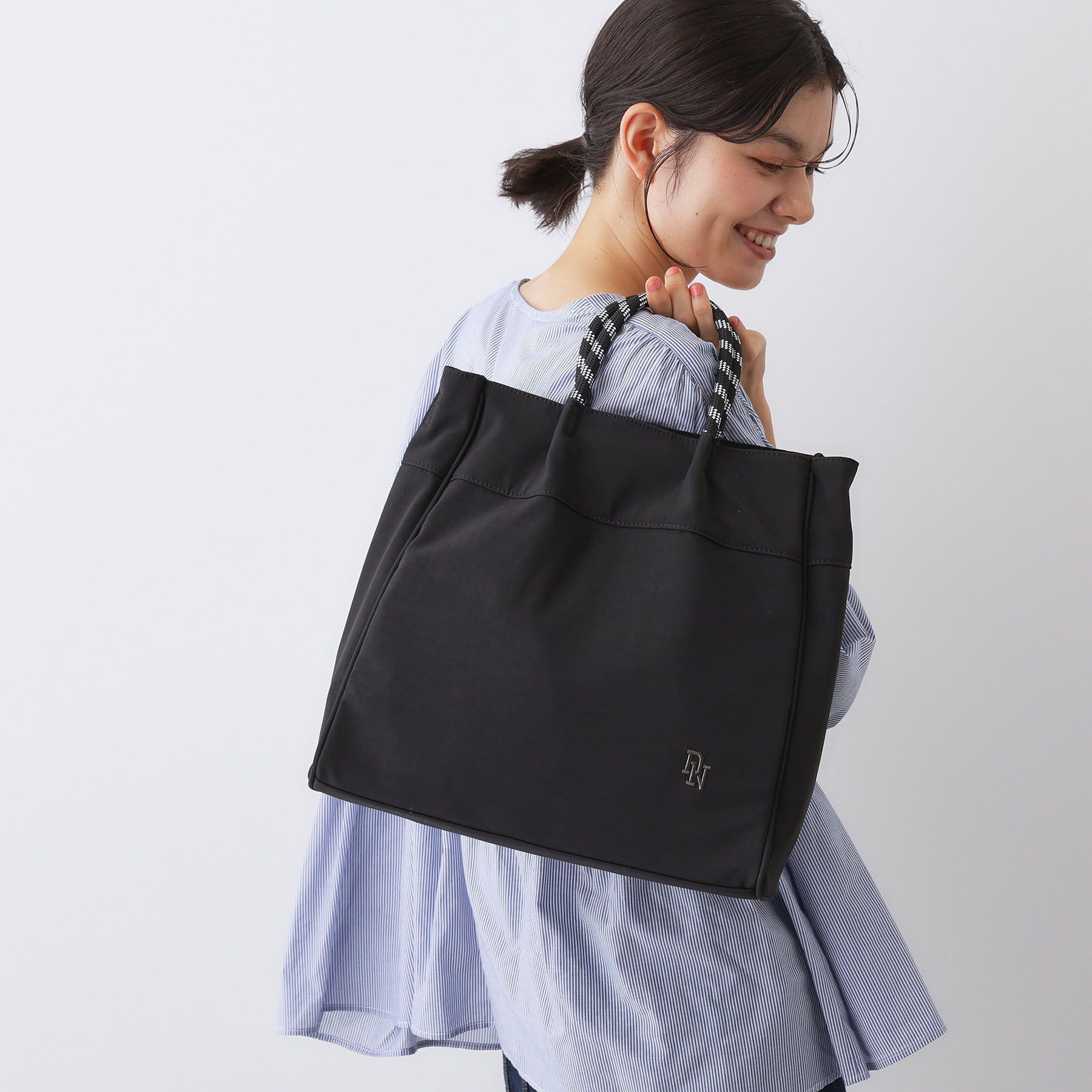 Dessin「【軽量・2WAY】カラーコードトート」|トートバッグ|ブラック(019)